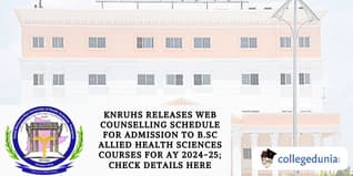 KNRUHS Releases Web Counselling Schedule for Admission to B.Sc Allied Health Sciences Courses for AY 2024-25; Check Details Here